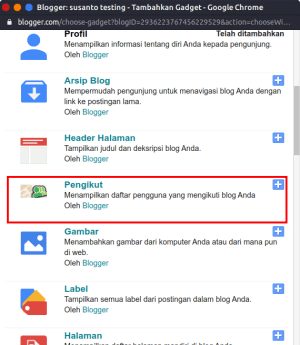 Cara Memasang Widget Pengikut/Followers Blog dengan HTML