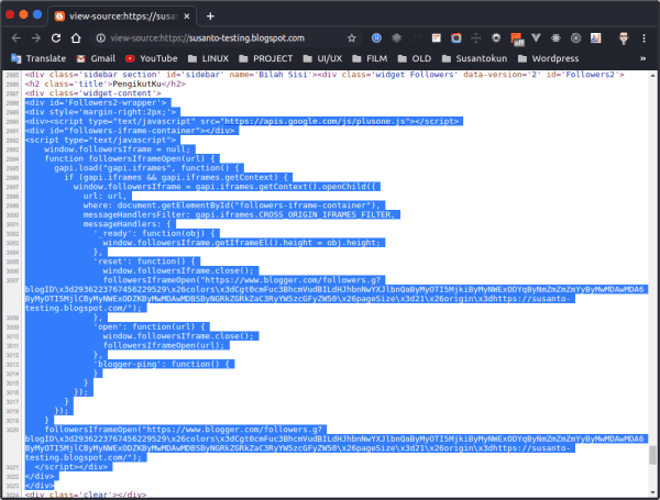Cara Memasang Widget Followers Blog dengan HTML